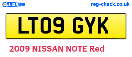LT09GYK are the vehicle registration plates.