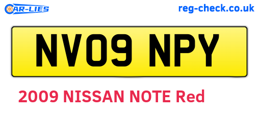 NV09NPY are the vehicle registration plates.