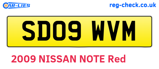 SD09WVM are the vehicle registration plates.