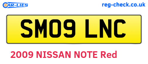 SM09LNC are the vehicle registration plates.