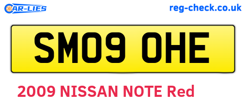 SM09OHE are the vehicle registration plates.