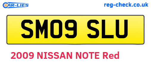 SM09SLU are the vehicle registration plates.