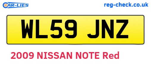 WL59JNZ are the vehicle registration plates.