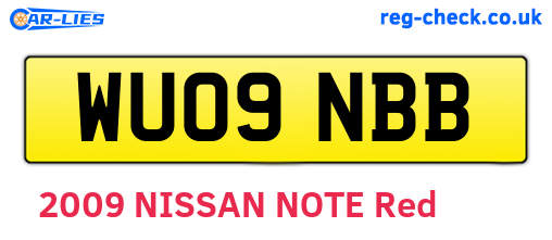 WU09NBB are the vehicle registration plates.