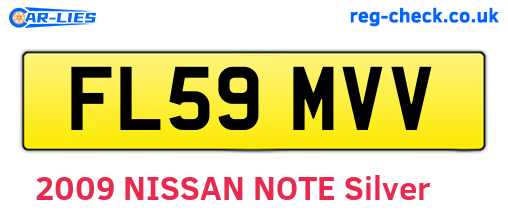FL59MVV are the vehicle registration plates.