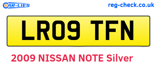 LR09TFN are the vehicle registration plates.