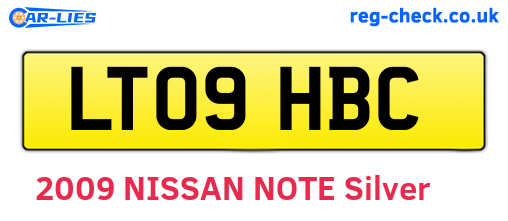 LT09HBC are the vehicle registration plates.