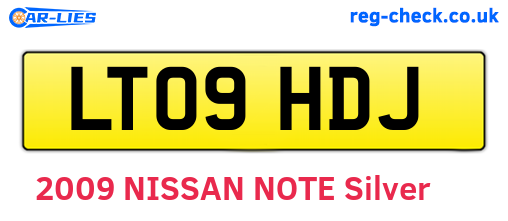 LT09HDJ are the vehicle registration plates.
