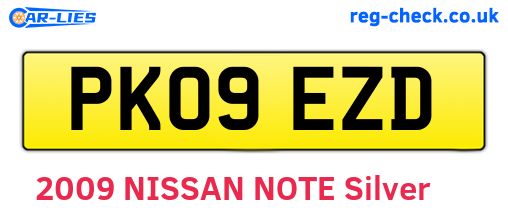 PK09EZD are the vehicle registration plates.