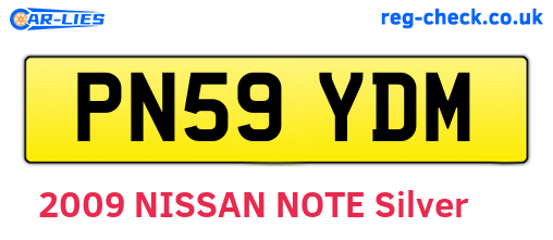 PN59YDM are the vehicle registration plates.