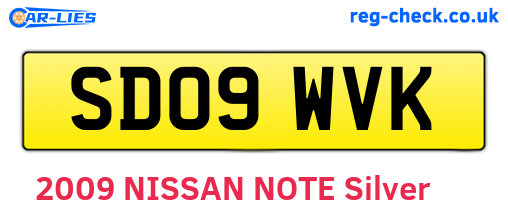 SD09WVK are the vehicle registration plates.