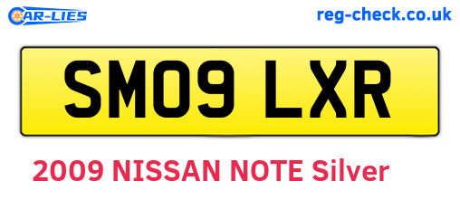 SM09LXR are the vehicle registration plates.