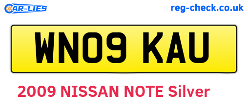 WN09KAU are the vehicle registration plates.