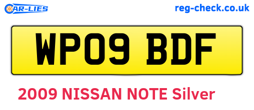 WP09BDF are the vehicle registration plates.