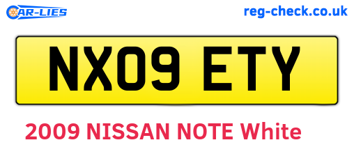 NX09ETY are the vehicle registration plates.
