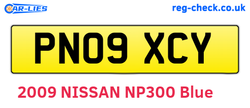 PN09XCY are the vehicle registration plates.
