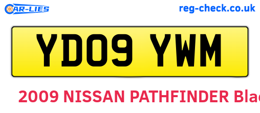 YD09YWM are the vehicle registration plates.