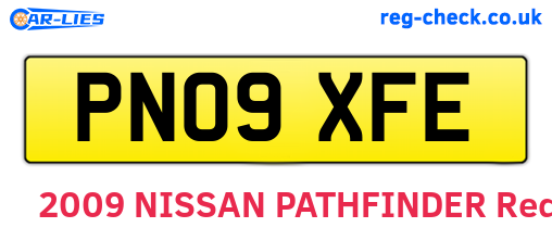 PN09XFE are the vehicle registration plates.
