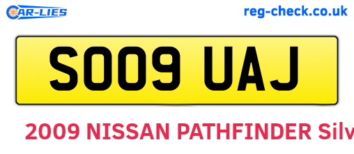 SO09UAJ are the vehicle registration plates.