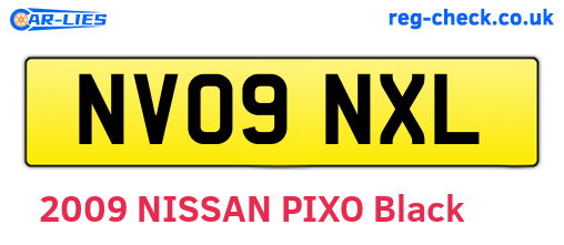 NV09NXL are the vehicle registration plates.