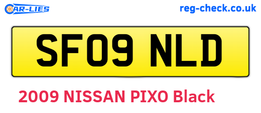 SF09NLD are the vehicle registration plates.