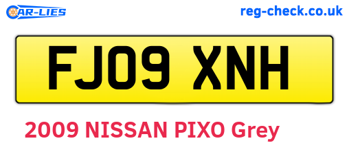 FJ09XNH are the vehicle registration plates.