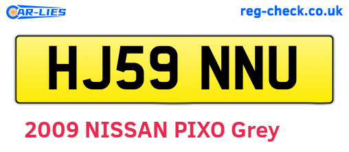 HJ59NNU are the vehicle registration plates.