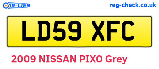 LD59XFC are the vehicle registration plates.
