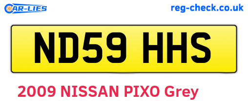 ND59HHS are the vehicle registration plates.