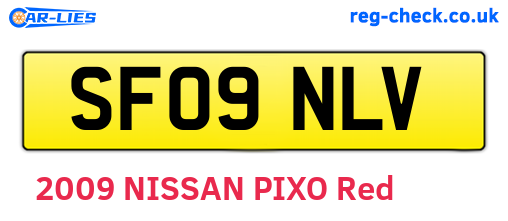 SF09NLV are the vehicle registration plates.