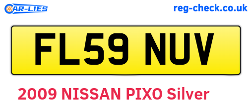 FL59NUV are the vehicle registration plates.