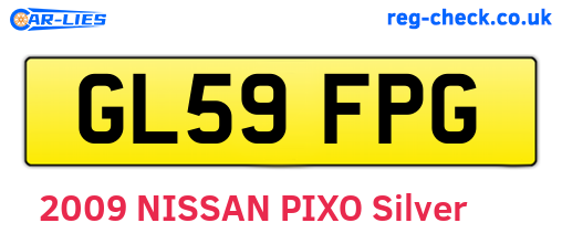 GL59FPG are the vehicle registration plates.