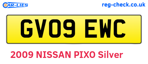GV09EWC are the vehicle registration plates.