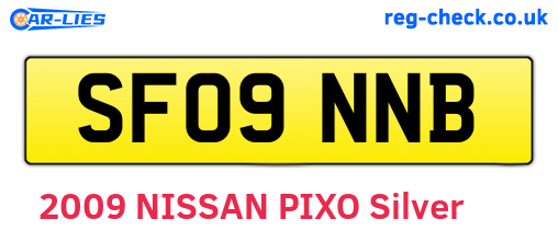 SF09NNB are the vehicle registration plates.