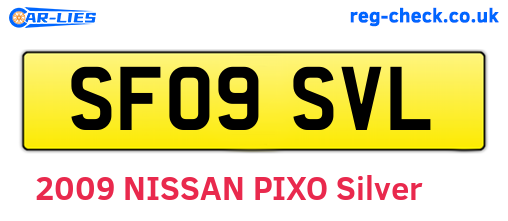 SF09SVL are the vehicle registration plates.