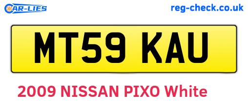 MT59KAU are the vehicle registration plates.