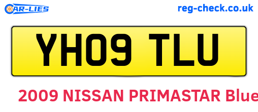 YH09TLU are the vehicle registration plates.