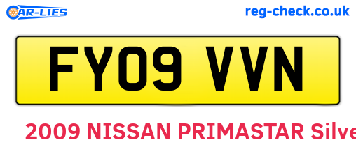FY09VVN are the vehicle registration plates.