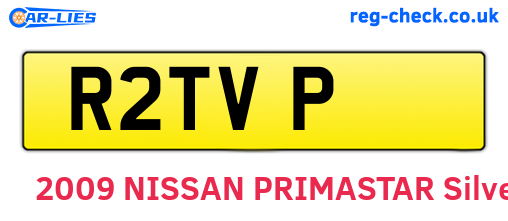 R2TVP are the vehicle registration plates.
