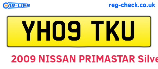 YH09TKU are the vehicle registration plates.