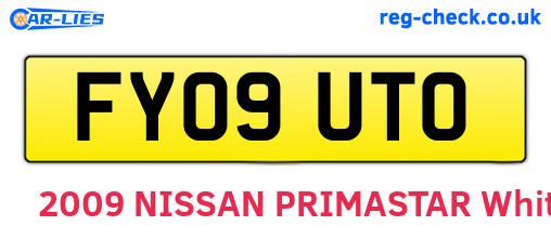 FY09UTO are the vehicle registration plates.