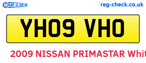 YH09VHO are the vehicle registration plates.