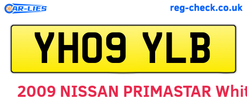 YH09YLB are the vehicle registration plates.