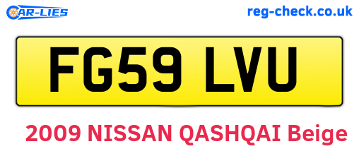 FG59LVU are the vehicle registration plates.