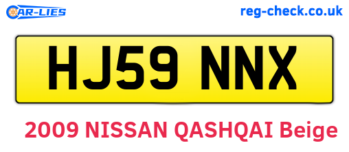HJ59NNX are the vehicle registration plates.