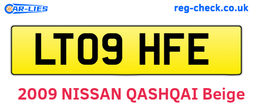 LT09HFE are the vehicle registration plates.