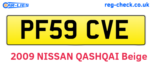 PF59CVE are the vehicle registration plates.