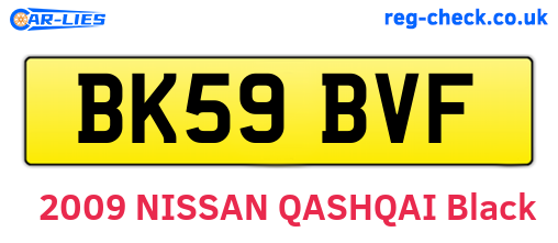 BK59BVF are the vehicle registration plates.