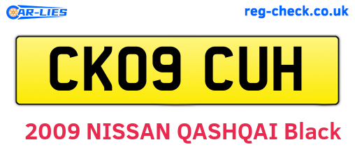 CK09CUH are the vehicle registration plates.