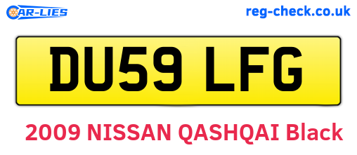 DU59LFG are the vehicle registration plates.